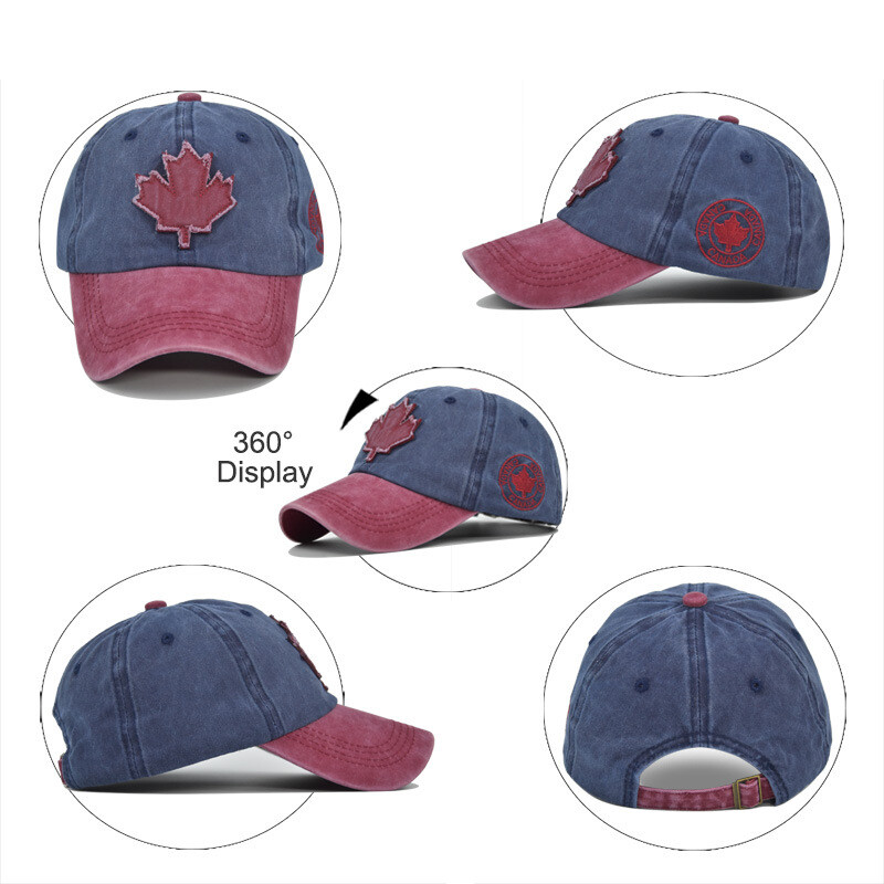 NIXHIT Embroidery CANADA Retro Visor Cepures Vīriešiem Sieviešu Beisbola Cepures Kokvilnas Mīkstas Top Trucker Sporta Kāpšana Pārgājieniem Tēta Cepure A366
