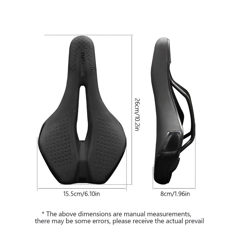 Velosipēda sēdeklis Triecienizturīgs dobs, elpojošs riteņbraukšanas sēdeklis PU neslīdošs ādas spilvens viegls MTB šosejas velosipēda sēdekļu aksesuārs