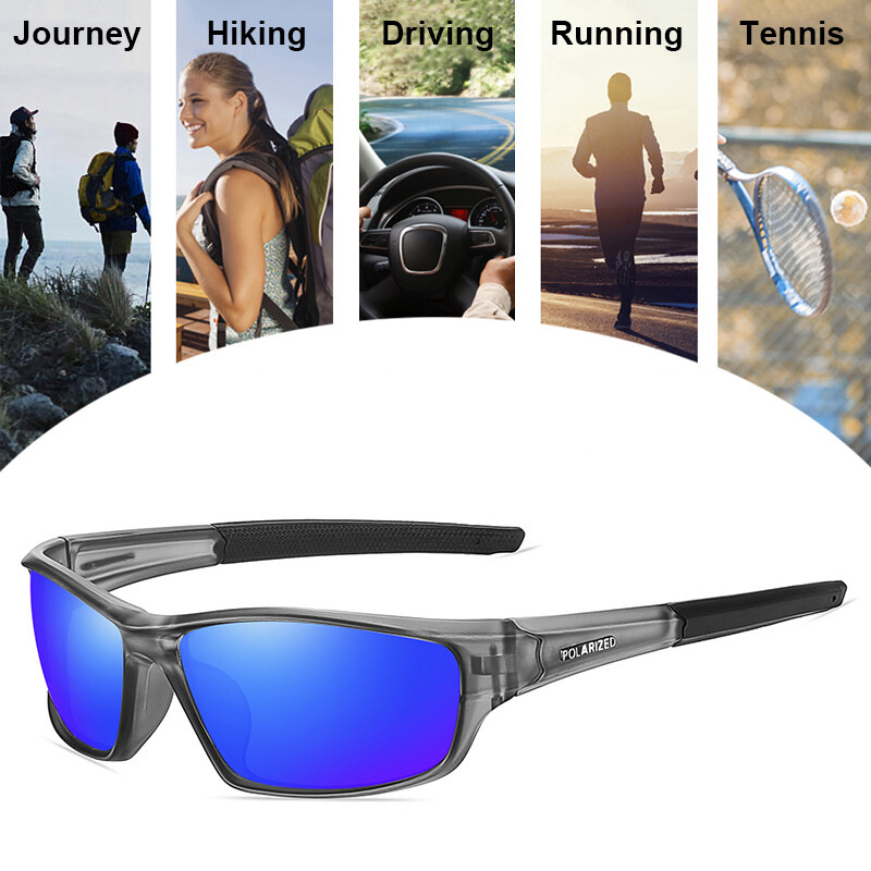 Polarizētas saulesbrilles vīriešiem Braukšana Riteņbraukšana Āra Sporta Abažūri Sieviešu pārgājienu Brilles UV400 Makšķerēšanas brilles