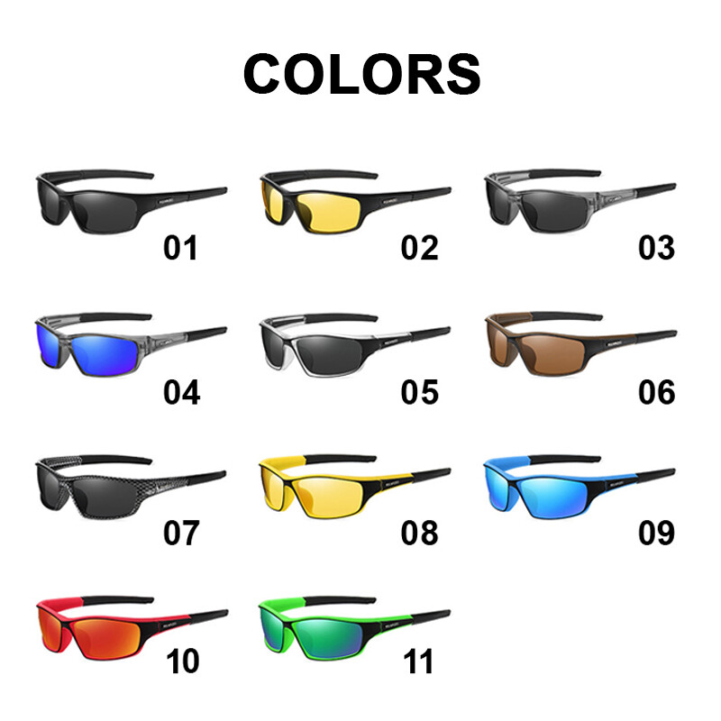Polarizētas saulesbrilles vīriešiem Braukšana Riteņbraukšana Āra Sporta Abažūri Sieviešu pārgājienu Brilles UV400 Makšķerēšanas brilles