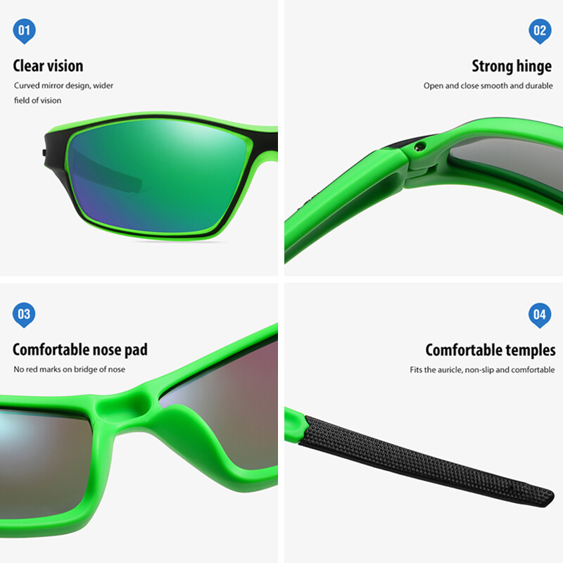 Polarizētas saulesbrilles vīriešiem Braukšana Riteņbraukšana Āra Sporta Abažūri Sieviešu pārgājienu Brilles UV400 Makšķerēšanas brilles