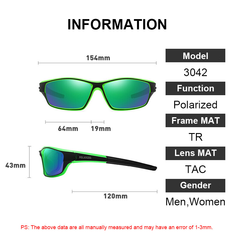 Polarizētas saulesbrilles vīriešiem Braukšana Riteņbraukšana Āra Sporta Abažūri Sieviešu pārgājienu Brilles UV400 Makšķerēšanas brilles