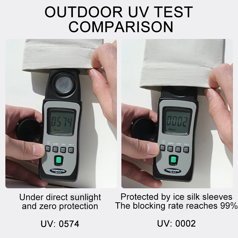 1 par UPF50+ Summer Cool Feeling Rukavi za ruke Žene Biciklizam Trčanje Ribolov Narukavi Muškarci Prozračna ledena svilena krema za sunčanje Unisex