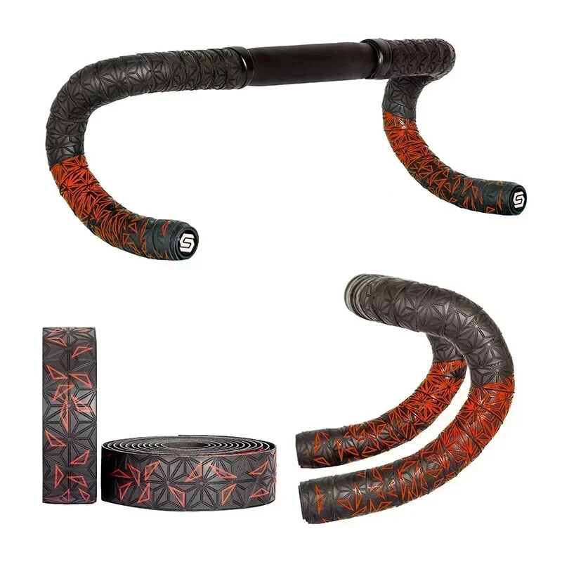 Ceļu velosipēdu stieņa lentes gradienta krāsu stūres lentes EVA/PU mīksta pretvibrācijas ietīšanas lente Izturīga stienis Bartape velosipēdu piederumi