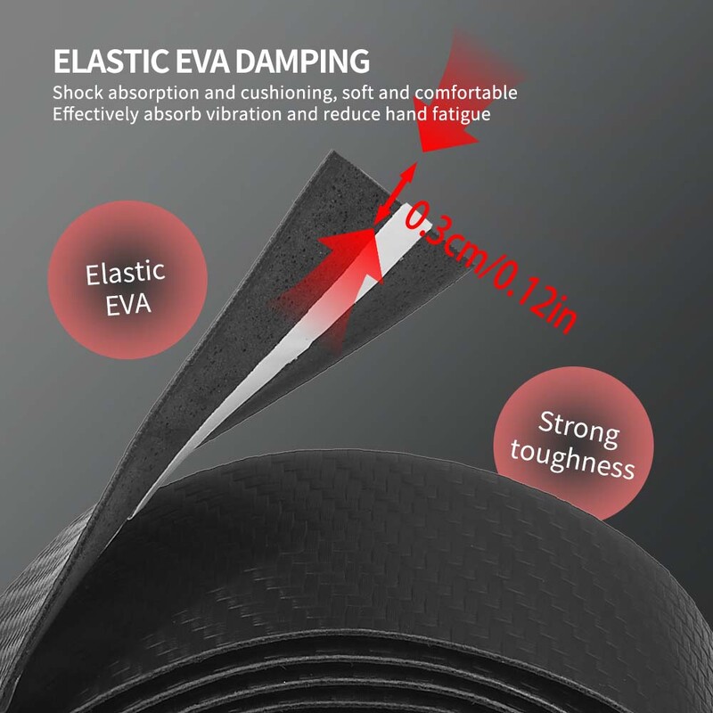 MOTSUV šosejas velosipēda stūres lente PU EVA ietīšana triecienizturīga pretslīdēšana ar lipīgu aizmuguri ar stieņa spraudņiem Velosipēdu riteņbraukšanas piederumi