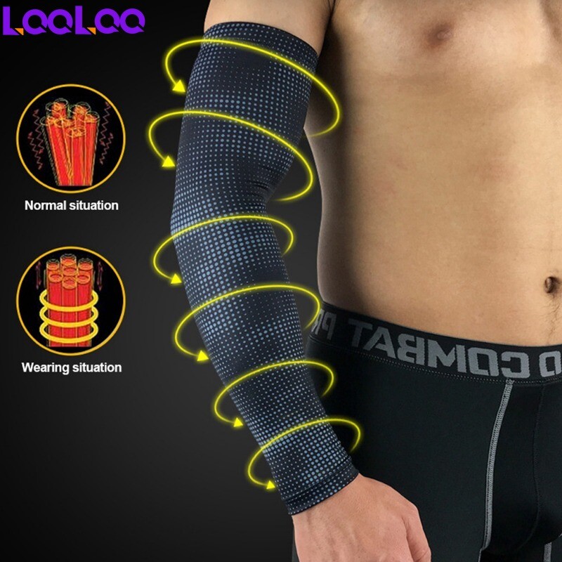 1 gab. Elpojošas UV aizsardzības roku uzmavas ar dzesēšanas aizsardzību pret sauli riteņbraukšanai, skriešanai, golfam ārā, vīriešiem un sievietēm