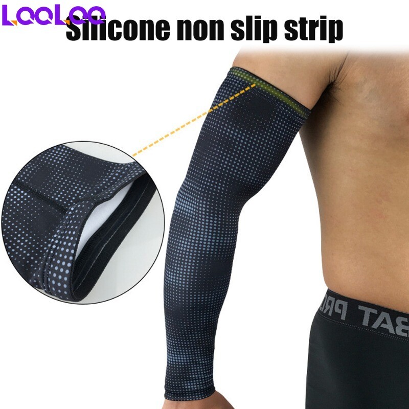 1 gab. Elpojošas UV aizsardzības roku uzmavas ar dzesēšanas aizsardzību pret sauli riteņbraukšanai, skriešanai, golfam ārā, vīriešiem un sievietēm