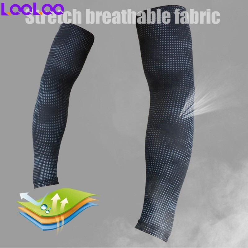 1 gab. Elpojošas UV aizsardzības roku uzmavas ar dzesēšanas aizsardzību pret sauli riteņbraukšanai, skriešanai, golfam ārā, vīriešiem un sievietēm