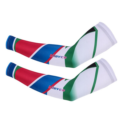 Sporta rokas piedurkne kompresija Manguito Rockbros riteņbraukšana vasarā UV aizsardzība velosipēda aproces volejbola tetovējums pārvalks Luvas Ciclismo