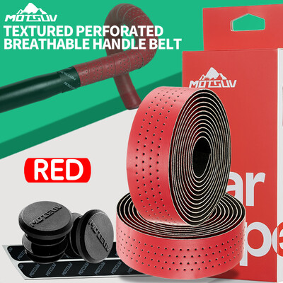 MOTSUV Ταινία τιμονιού ποδηλάτου δρόμου PU EVA Λουράκι λαβής υψηλής ελαστικότητας, Αντιολισθητική ποδηλασία με βύσμα λαβής Αξεσουάρ ποδηλάτου