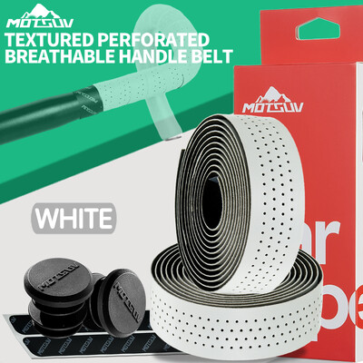 MOTSUV Ταινία τιμονιού ποδηλάτου δρόμου PU EVA Λουράκι λαβής υψηλής ελαστικότητας, Αντιολισθητική ποδηλασία με βύσμα λαβής Αξεσουάρ ποδηλάτου