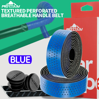 MOTSUV Ταινία τιμονιού ποδηλάτου δρόμου PU EVA Λουράκι λαβής υψηλής ελαστικότητας, Αντιολισθητική ποδηλασία με βύσμα λαβής Αξεσουάρ ποδηλάτου