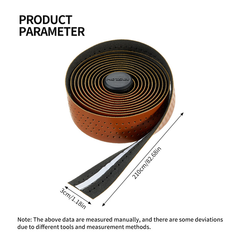 MOTSUV Ταινία τιμονιού ποδηλάτου δρόμου PU EVA Λουράκι λαβής υψηλής ελαστικότητας, Αντιολισθητική ποδηλασία με βύσμα λαβής Αξεσουάρ ποδηλάτου