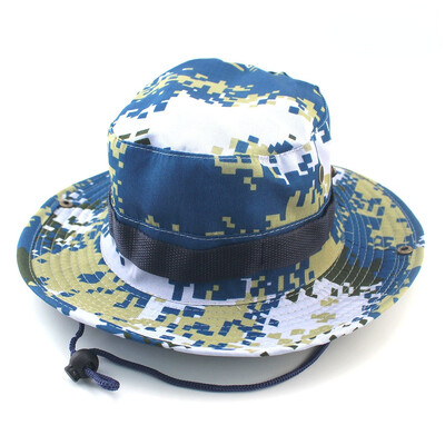 Camuflaj Bonnie Pălării Bărbați Tactice armata Pălării cu găleată Militar Panama Vară Căciuli cu găleată Vânătoare Drumeții Camo în aer liber Protejează soarele