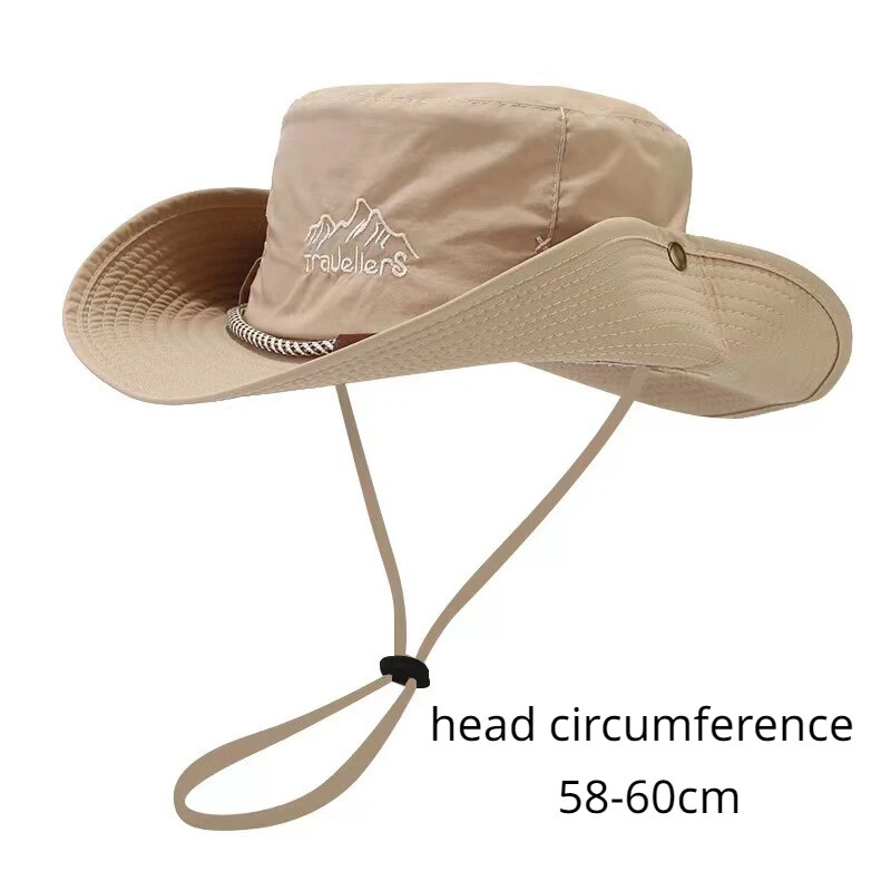 1 бр. Външна дишаща лятна шапка за риболов Къмпинг Алпинизъм Слънцезащитна шапка Сенник за риболов Каубойска шапка