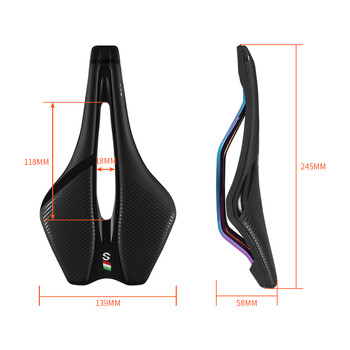 TOSEEK Racing Bicycle Saddle Training Grade Man Road Tt TimeTrial Triathlon Bike Ελαφρύ κάθισμα μαξιλαριού