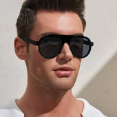 2024 Ochelari de soare la modă nouă, bărbați, femei, ochelari retro cu cadru mare, protecție UV pentru ochelari de călătorie în aer liber Ochelari de alpinism