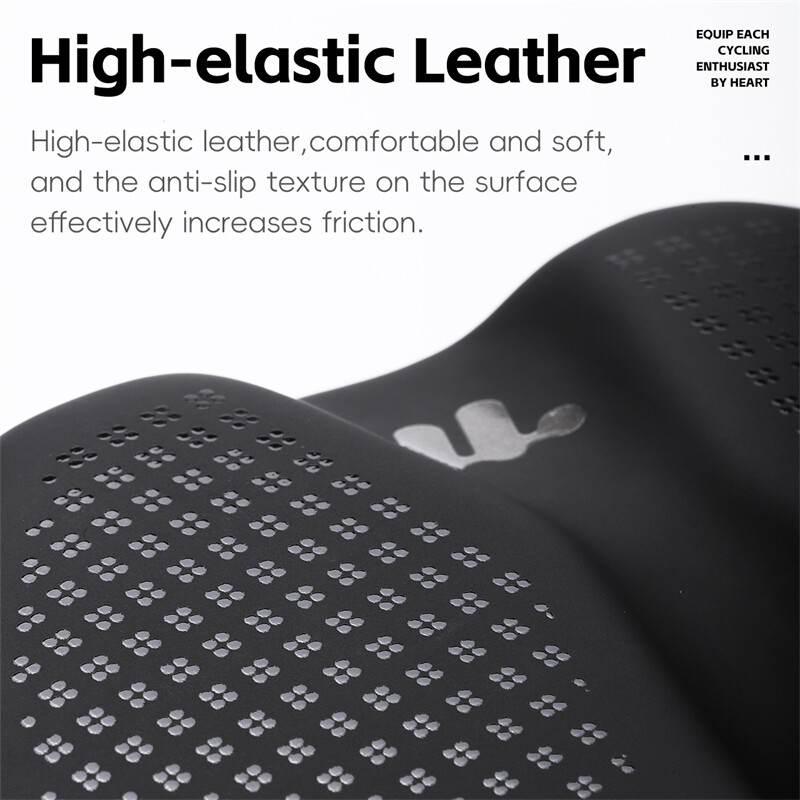 WEST BIKING Șa confortabilă pentru bicicletă Piele mată Scaun pentru ciclism, respirabil, anti-alunecare, pernă moale, piese pentru bicicletă MTB