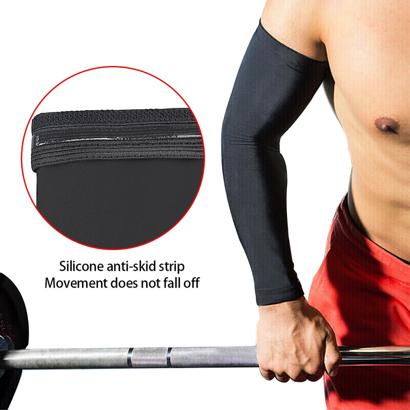 1PC Incalzitoare de brate cu protectie solara respirabila Baschet Ciclism Pescuit Alpinism Alergare Maneca de brat Cot extins Protectie pentru incheietura mainii