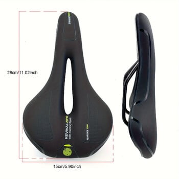 Κάθισμα MTB Mountain Bike Seat Hollow Design Απορρόφηση κραδασμών με σφουγγάρι και κατασκευή από ανοξείδωτο χάλυβα Ταιριάζει σε ποδήλατα δρόμου βουνού