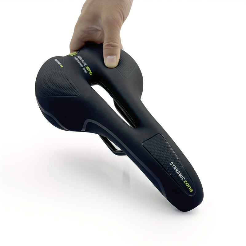 Scaun pentru bicicletă de munte MTB Scaun cu design gol Absorbant șoc cu burete și construcție din oțel inoxidabil Se potrivește cu bicicletele de drum de munte