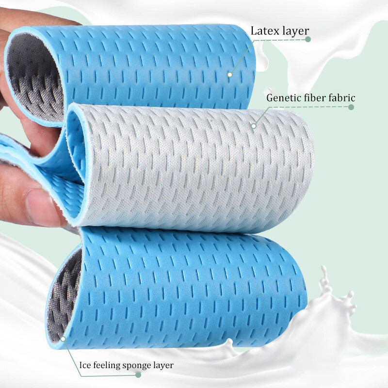 Branț din latex Absoarbe moale transpirația Deodorizare Tampoane de pantofi sport respirabile Elastic ridicat pentru picioarele desculțe Pernă cu inserție subțire pentru femei bărbați