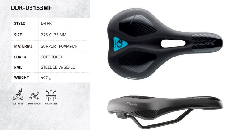 Șa de bicicletă Taiwan DDK Pernă confortabilă Șa MTB Design ergonomic Arc din oțel Scaun pentru bicicletă electrică gol