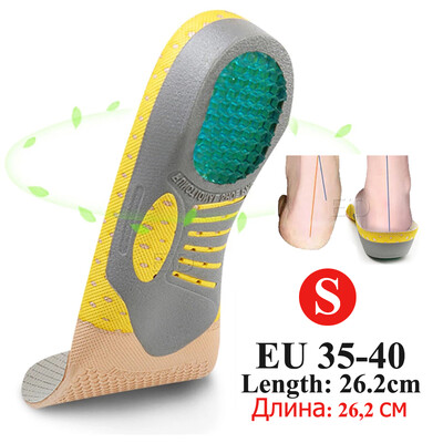 EiD PVC silicon Gel pentru pantofi ortopedici Talpă branțuri picioare plate branțuri ortetice inserții pentru suportul arcului Fasciita plantară, îngrijirea picioarelor