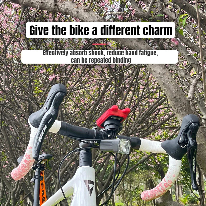 Bandă de bară pentru biciclete, model Sakura, capac pentru ghidon de bicicletă, comodă pentru mânere de bicicletă, curea pentru mânere anti-alunecare, bandă pentru pietriș