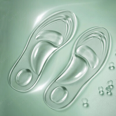 Medicīniskās silikona ortopēdiskās zolītes apaviem Sieviešu plakanās pēdas velves atbalsta zolītes plantāra fascīta pēdu masāžas gēla apavu spilventiņai