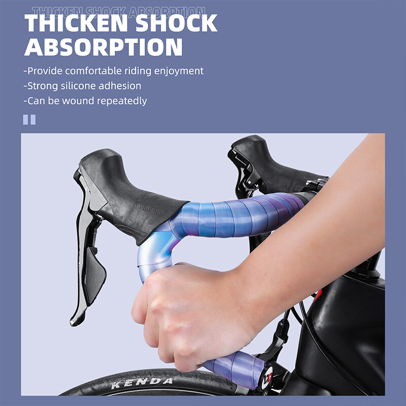WEST BIKING Bandă de ghidon pentru ciclism EVA anti-alunecare pentru bicicletă de drum Bandă de bară pentru bicicletă Textura periată Accesorii ușoare pentru biciclete de curse