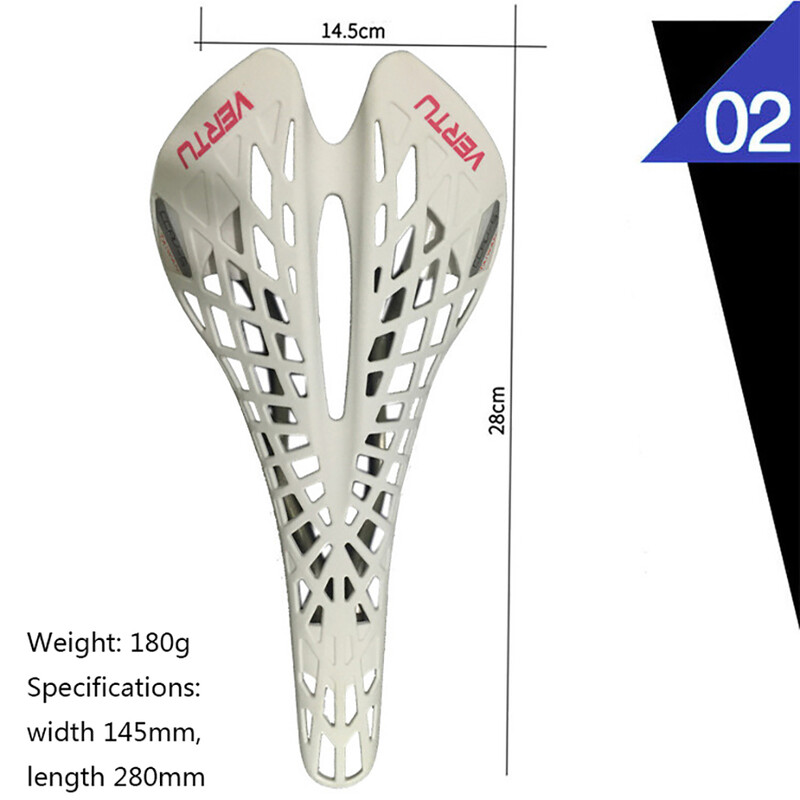 Șa de bicicletă din plastic super ușoară Scaun de șa de bicicletă de munte MTB Pernă PVC Sillin Bicicleta 5 culori Piese de ciclism Agent din fabrică