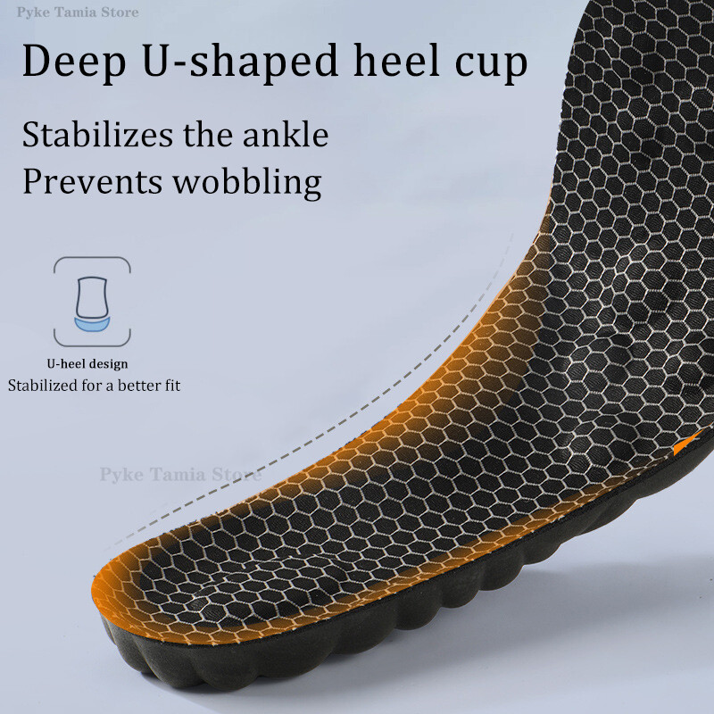 Grafen branț sport anti-miros nor 4D elastic cu absorbție a șocurilor masaj pantofi pantofi suport arc pernă moale pentru picioare