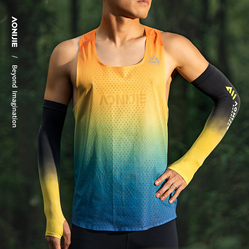 AONIJIE E4121 O pereche de protecție solară pentru gheață, capac de soare care acoperă gaura pentru degetul mare, folosit pentru maraton, alergare, pescuit