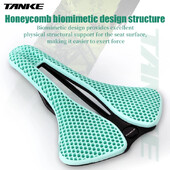 Șa pentru bicicletă rutieră TANKE MTB fagure respirabilă, ușoară, durabilă, rezistentă la uzură, scaun noctilucent imprimat 3D similar