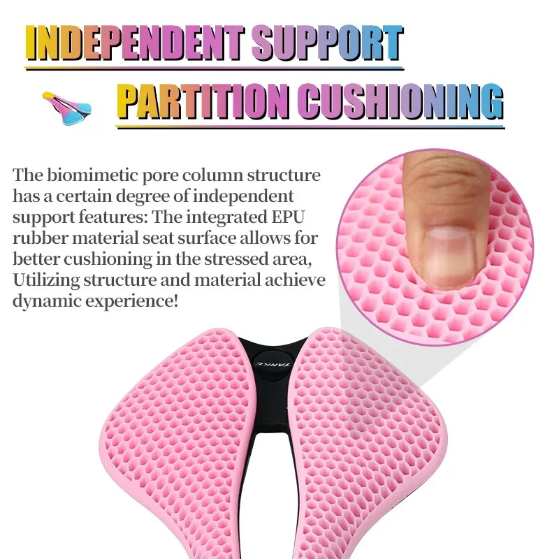 Șa pentru bicicletă rutieră TANKE MTB fagure respirabilă, ușoară, durabilă, rezistentă la uzură, scaun noctilucent imprimat 3D similar