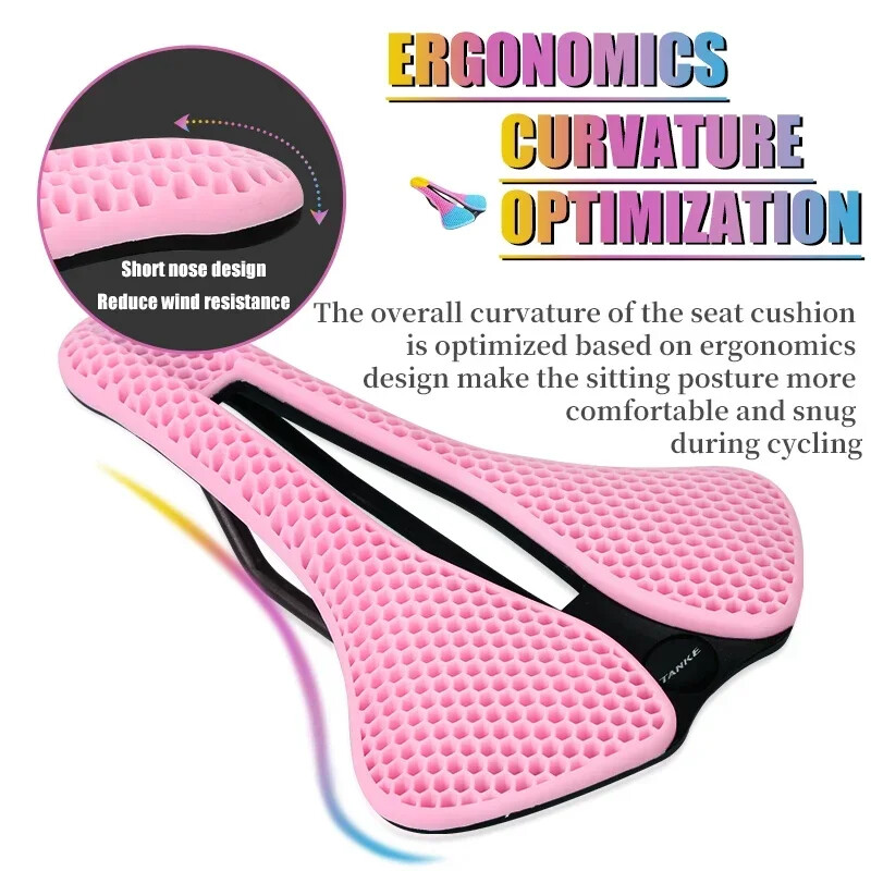 Șa pentru bicicletă rutieră TANKE MTB fagure respirabilă, ușoară, durabilă, rezistentă la uzură, scaun noctilucent imprimat 3D similar