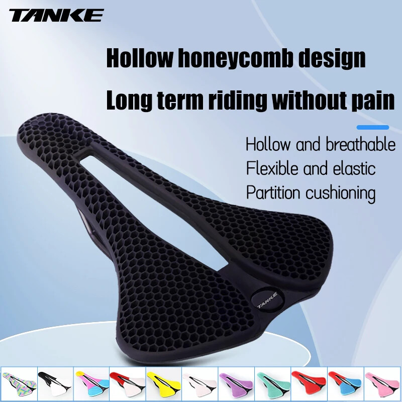 Șa pentru bicicletă rutieră TANKE MTB fagure respirabilă, ușoară, durabilă, rezistentă la uzură, scaun noctilucent imprimat 3D similar