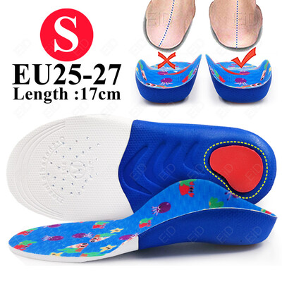 EiD Bērnu apavi Ortopēdiskās zolītes sporta plakanās pēdas velves atbalstam O/X Kāju koriģēts Kids Ortozes paliktņi Pēdu kopšanas ieliktņi