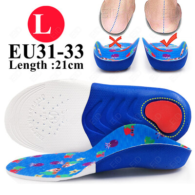 EiD Bērnu apavi Ortopēdiskās zolītes sporta plakanās pēdas velves atbalstam O/X Kāju koriģēts Kids Ortozes paliktņi Pēdu kopšanas ieliktņi