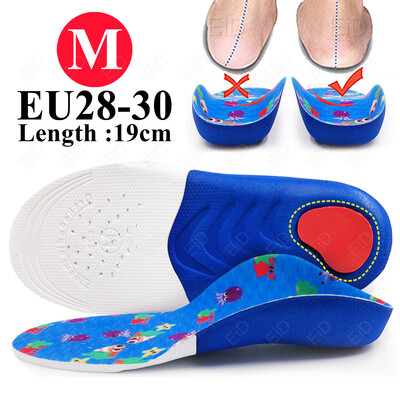 EiD Bērnu apavi Ortopēdiskās zolītes sporta plakanās pēdas velves atbalstam O/X Kāju koriģēts Kids Ortozes paliktņi Pēdu kopšanas ieliktņi