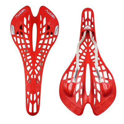 Nou de înaltă calitate, ultra ușoară, de înaltă rezistență, scaun de bicicletă flexibil pentru ciclism, șa păianjen goală, absorbție ergonomică a șocurilor #270548