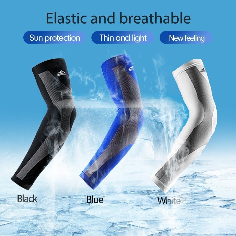 1 pereche de mâneci sport anti-UV Protecție solară care absoarbe umiditatea pentru ciclism baschet fotbal volei tenis alergare golf