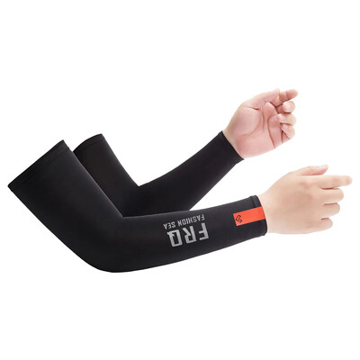 1 pereche de mâneci de braț UPF50+ Alergare Pescuit Cremă solară Suport de braț Senzație de răcoare Respirabil Mătase de gheață Ciclism Oversleeve Bărbați Femei