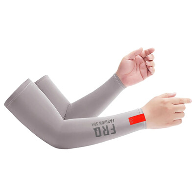 1 pereche de mâneci de braț UPF50+ Alergare Pescuit Cremă solară Suport de braț Senzație de răcoare Respirabil Mătase de gheață Ciclism Oversleeve Bărbați Femei