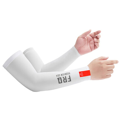 1 pereche de mâneci de braț UPF50+ Alergare Pescuit Cremă solară Suport de braț Senzație de răcoare Respirabil Mătase de gheață Ciclism Oversleeve Bărbați Femei