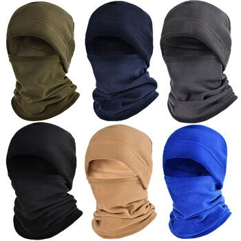 Winter Polar Coral Fleece Balaclava Ανδρική μάσκα προσώπου Λαιμού Θερμικό κάλυμμα κεφαλής φασολιών Τακτικό στρατιωτικό αθλητικό κασκόλ Καπέλα σκι