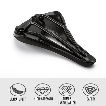 Girobros Hot Power Comp Σέλα Ποδηλάτου για Ανδρικά Γυναικεία Comfort Road Cycling Saddle Mtb Mountain Bike Seat 143mm Black Accesorios