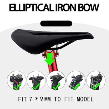 Girobros Hot Power Comp Σέλα Ποδηλάτου για Ανδρικά Γυναικεία Comfort Road Cycling Saddle Mtb Mountain Bike Seat 143mm Black Accesorios