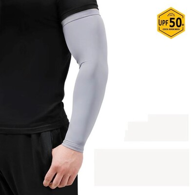 1 pereche de mâneci de braț pentru ciclism, țesătură de gheață, mâneci de braț solare UV, femei, bărbați, protecție solară, alergare, mâneci de ciclism, sport în aer liber, ciclism